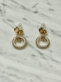 Aretes mini circulo con zirconias