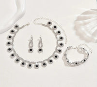 Set de gargantilla con pulsera y aretes