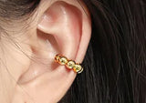 Broche para oreja en baño de chapa de oro, estilo Ear clasp